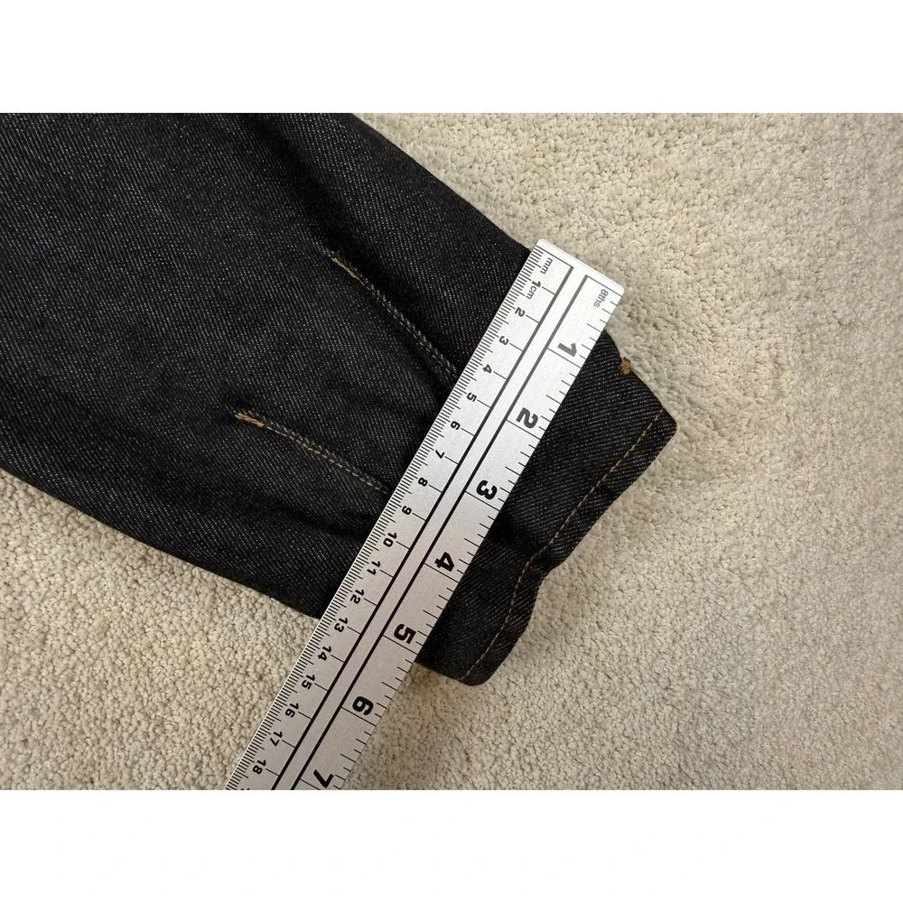 NWOT BANANA REPUBLIC Men's Size XL Black Wash Jean Trucker Jacket #1477